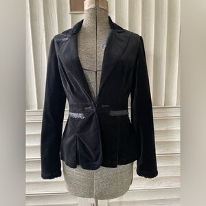 White House Black Market Velvet Blazer